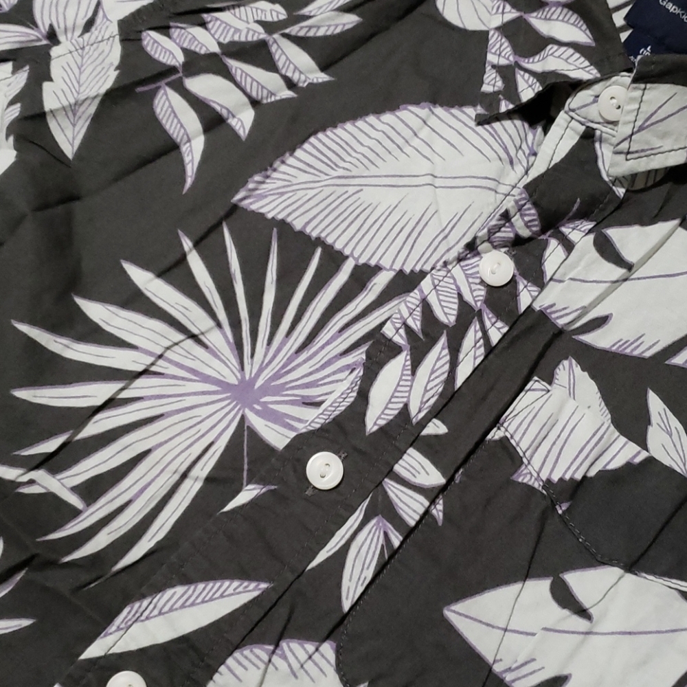 Boys floral button down - Picture 3 of 4